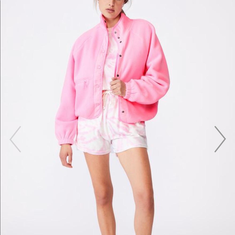 Pink Sherpa jacket
